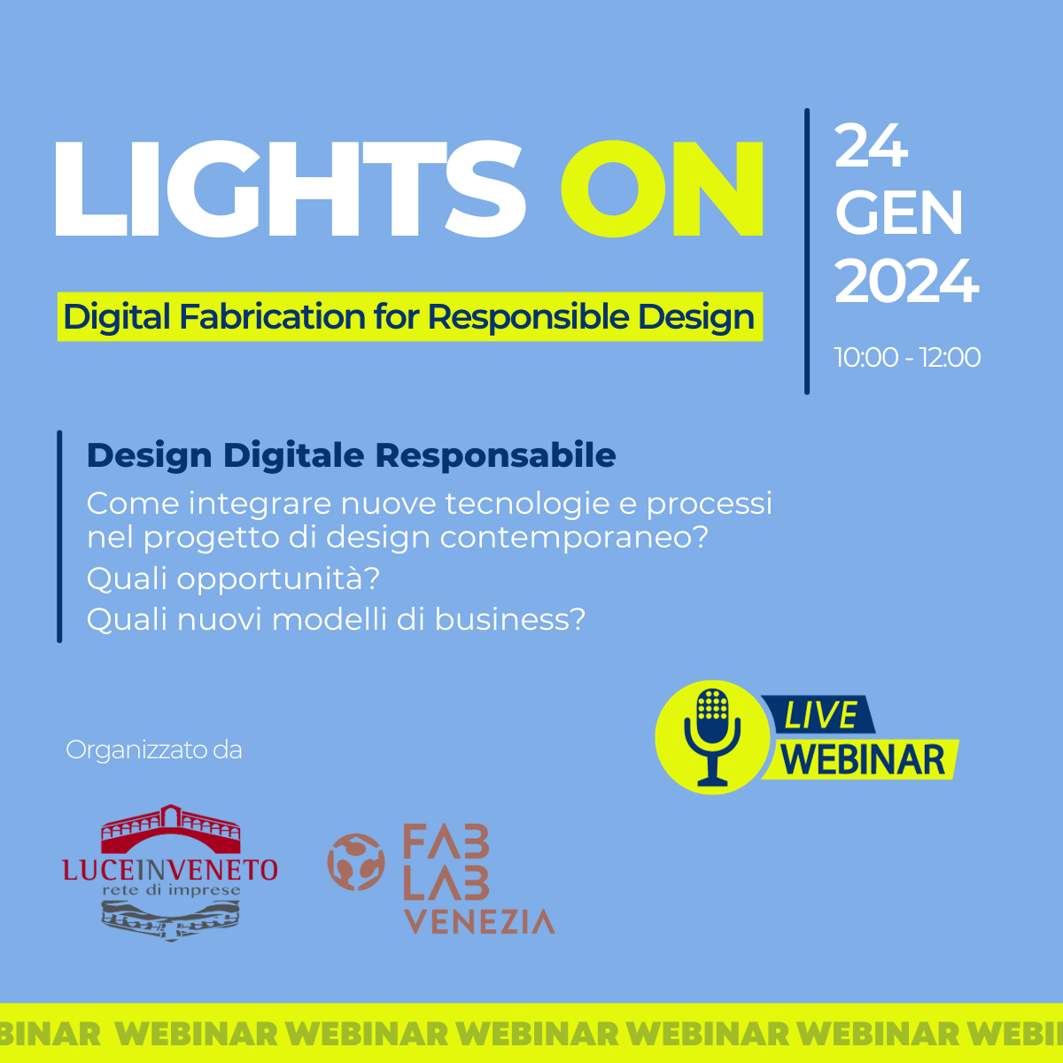 PROGETTO LIGHTS ON - Webinar Design Digitale Responsabile