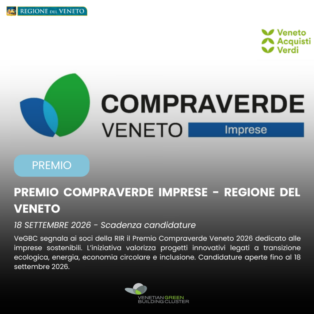 Premio Compraverde Veneto 2026
